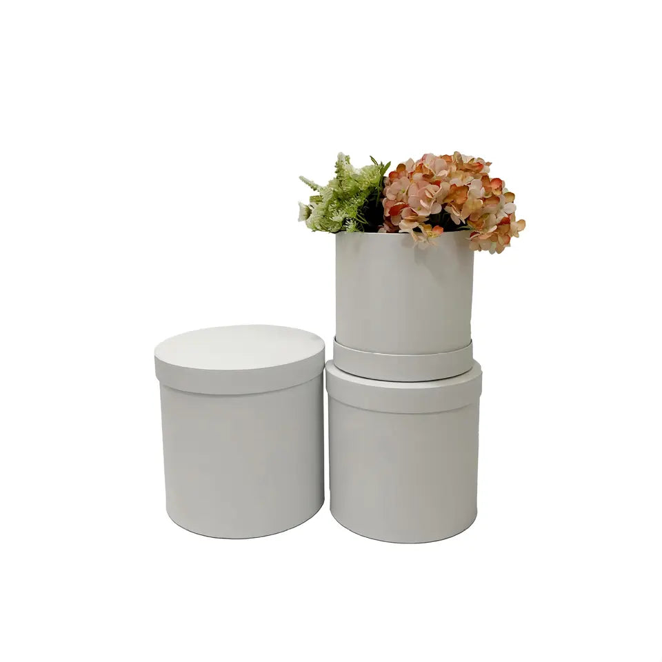 White flower gift box perfect for florals, candy, and chocolate packaging.