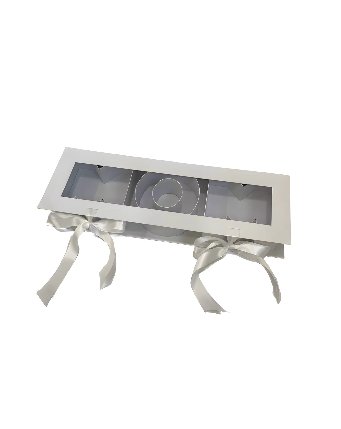 Fillable MOM Letters Flower Gift Box with Clear Lid