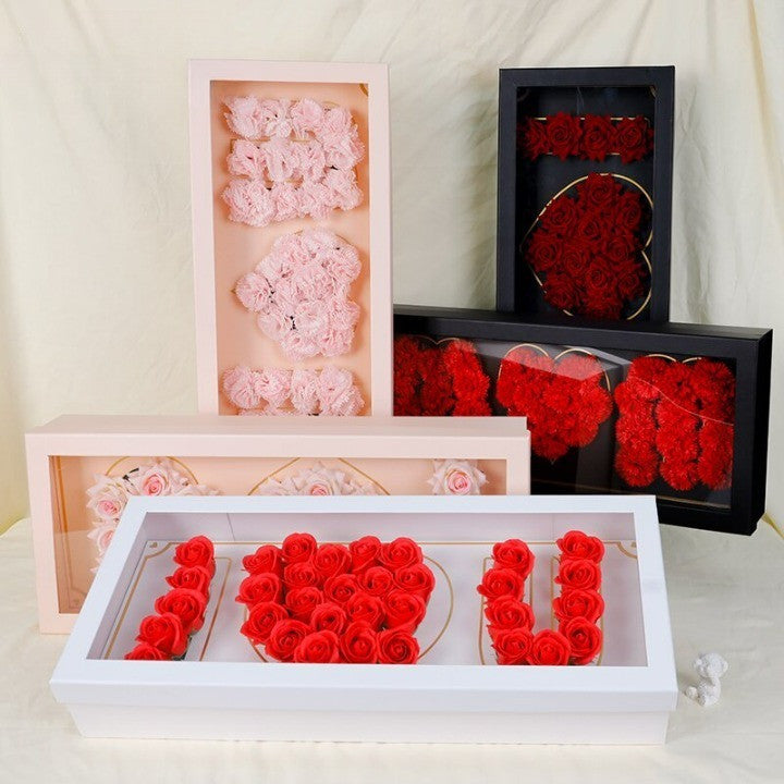 Wholesale Rectangular Love Mom Flower Box With Liners and Foams