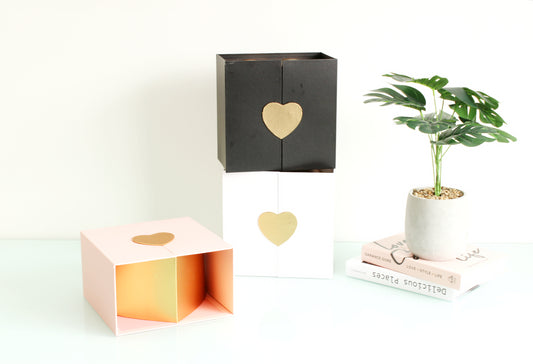 Square with Heart Insert Flower Box