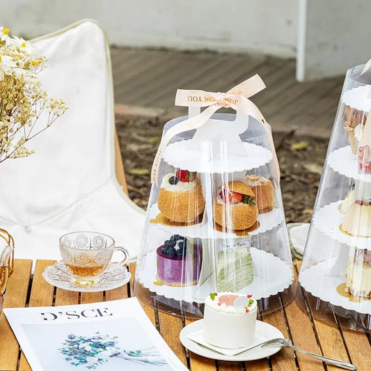 2 Tiers Round Stand - Elegant Supply