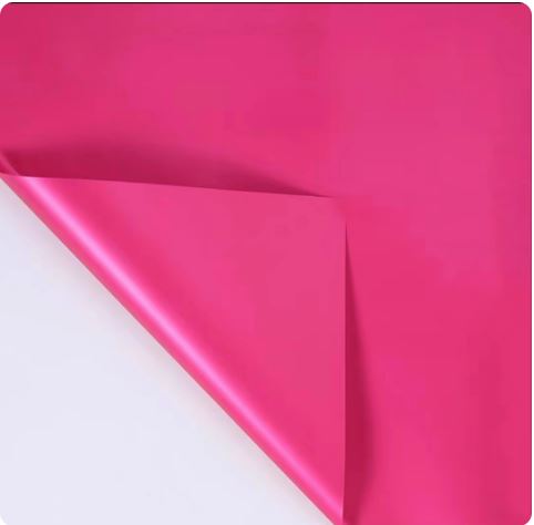 Solid Color Korean Inspired Flower Wrapping Paper (20pcs/bag)