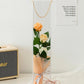 Tall Edge Clear PVC Rectangle Waterproof Flower Bag with Handle