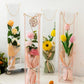 Tall Edge Clear PVC Rectangle Waterproof Flower Bag with Handle