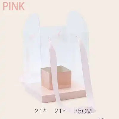 Clear Handheld Flower Bag/Box