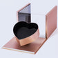 PRE-ORDER ONLY - Tilted Heart in a Clear Cube Flower Gift Box