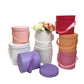 PRE-ORDER ONLY - Macaroon Color Round Flower Hat Box with Lid