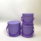 PRE-ORDER ONLY - Macaroon Color Round Flower Hat Box with Lid