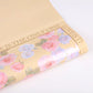 Warm beige waterproof floral wrapping paper with gold accents