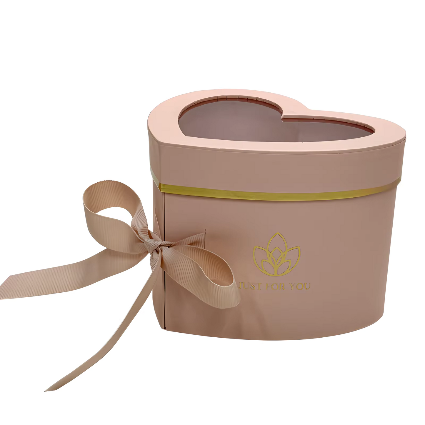 Decorative pink heart box for florists