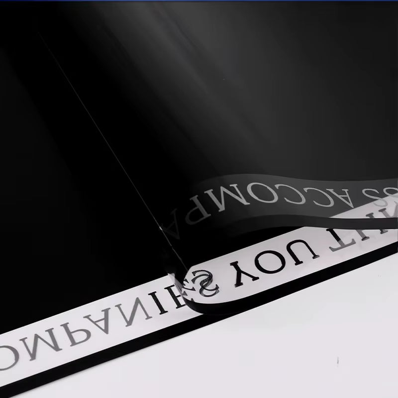 Plastic waterproof flower wrapping paper in 10 vibrant shades