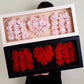 Foldable MOM Flower Box with Clear Lid, Foam and Liner