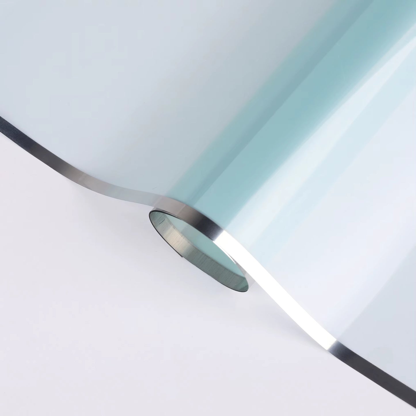 Glossy silver edge flower wrapping paper in matcha green OPP finish