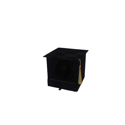 Velvet Square Graduation Flower Gift Box with Drawer