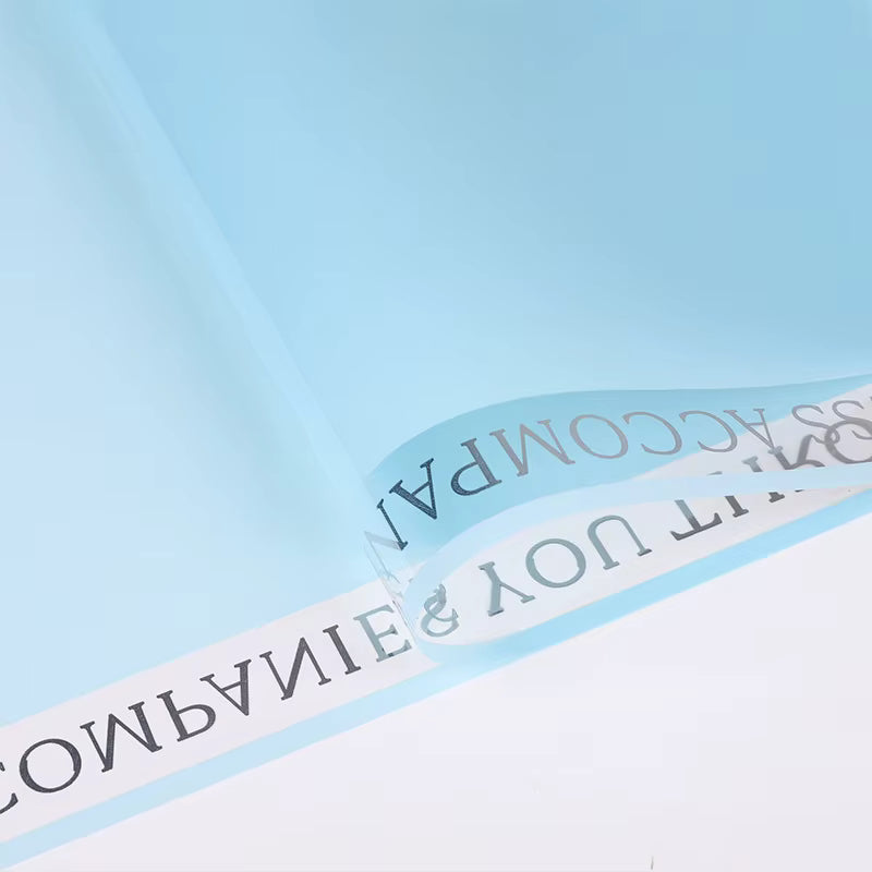 Premium plastic floral wrapping paper