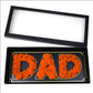 Sleek foldable DAD box for father-themed gifts and arrangements.
