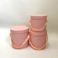 PRE-ORDER ONLY - Macaroon Color Round Flower Hat Box with Lid