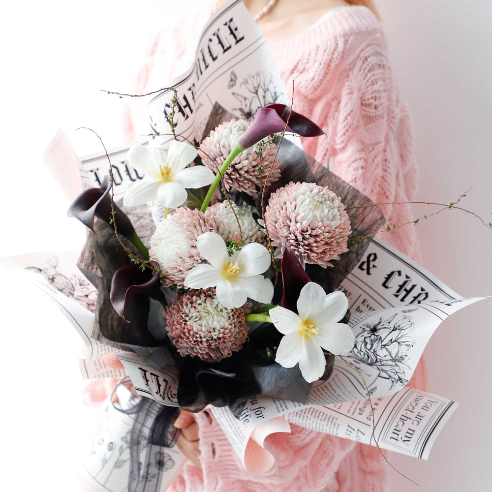 Elegant Floral Wrap (Medium) – Flower Works LLC