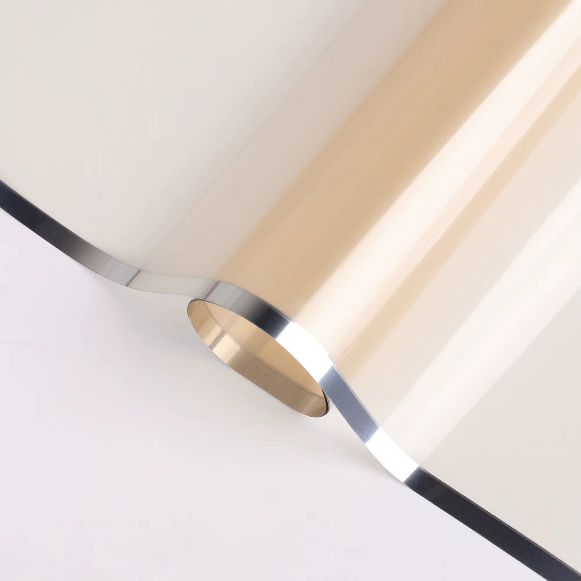 Starlight waterproof flower wrap with iridescent lavender tint and silver border