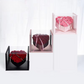 PRE-ORDER ONLY - Tilted Heart in a Clear Cube Flower Gift Box