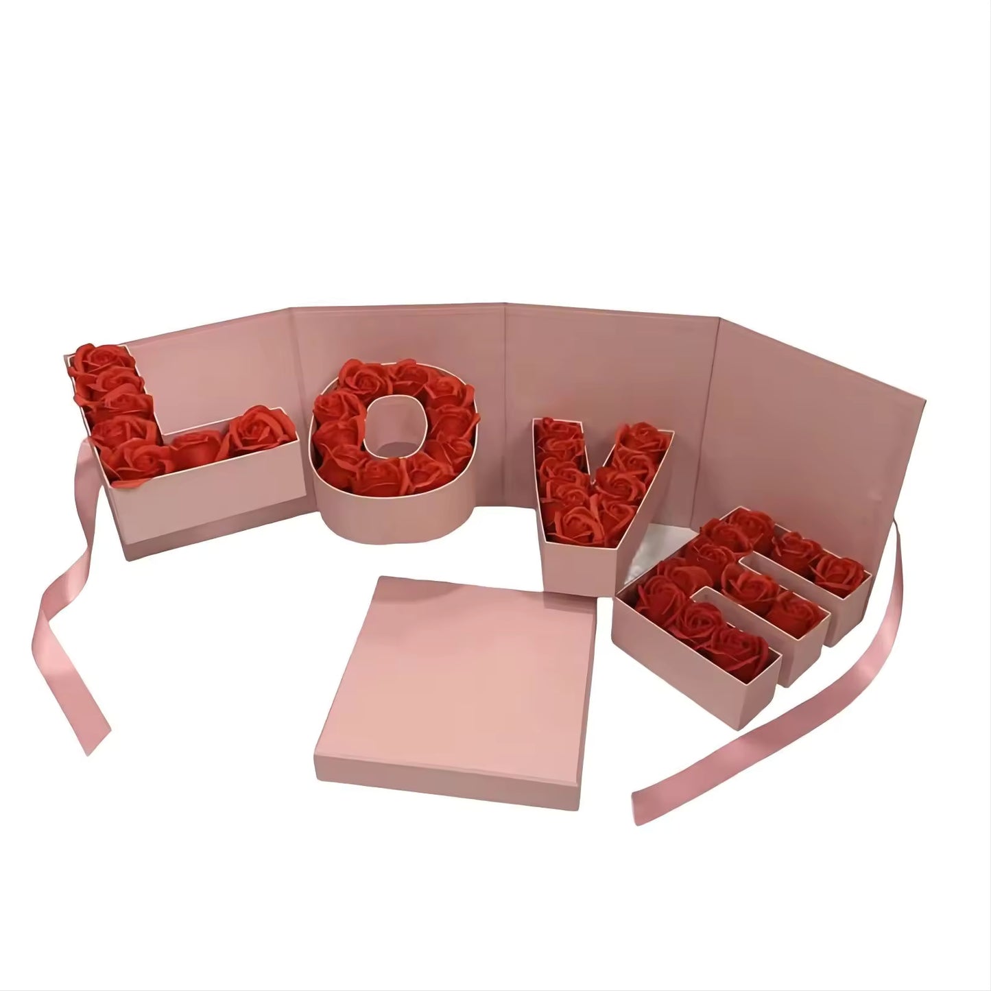 PRE-ORDER ONLY - Rotating Monogram Love Flower Gift Box