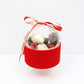 Round Globe Clear Top Flower Gift Box with Ribbon