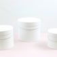 White Basic Round Flower Hat Box with Lid