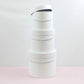 White Basic Round Flower Hat Box with Lid