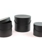 Black Basic Round Flower Hat Box with Lid