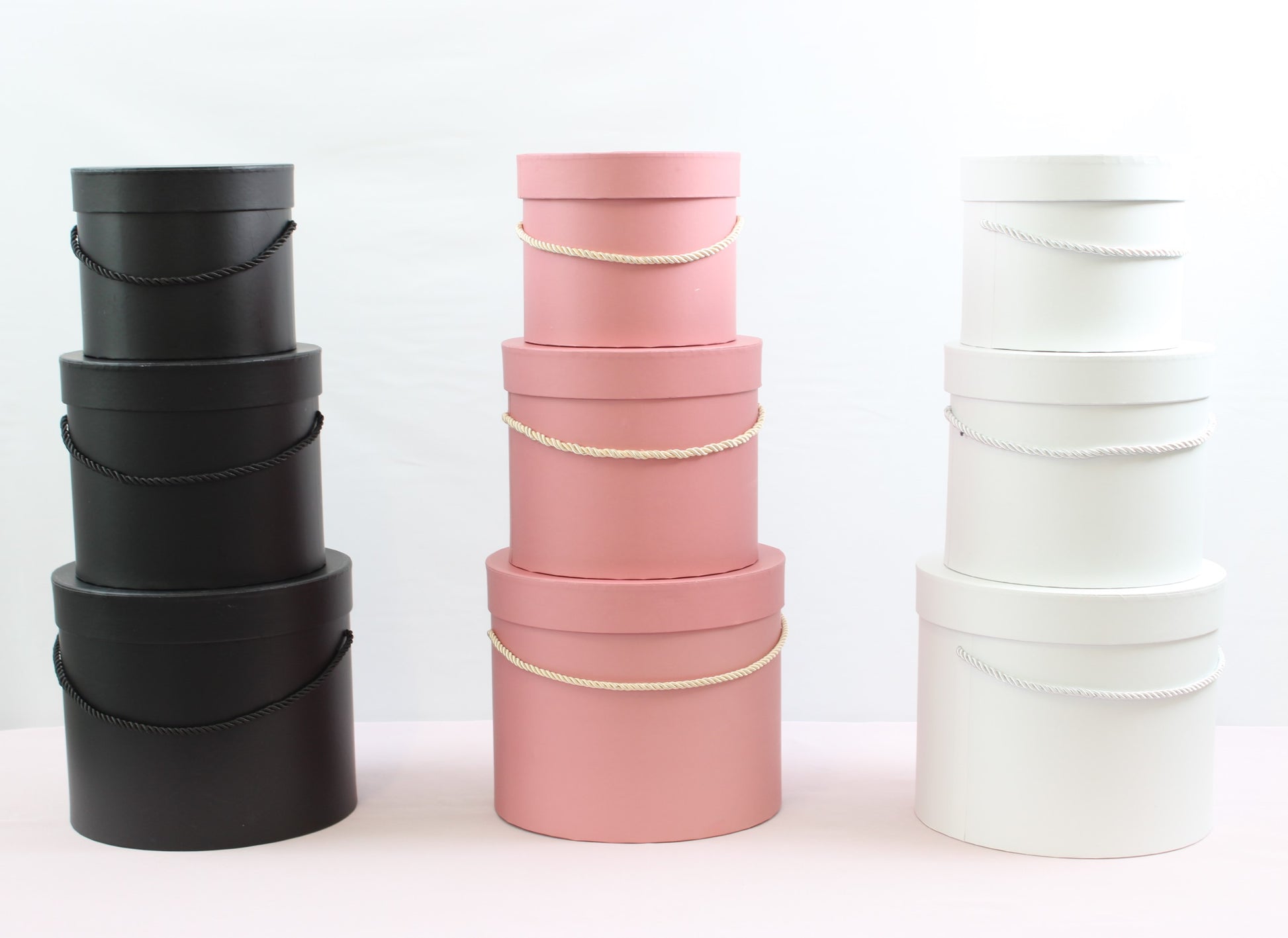 Basic Round Flower Hat Box with Lid