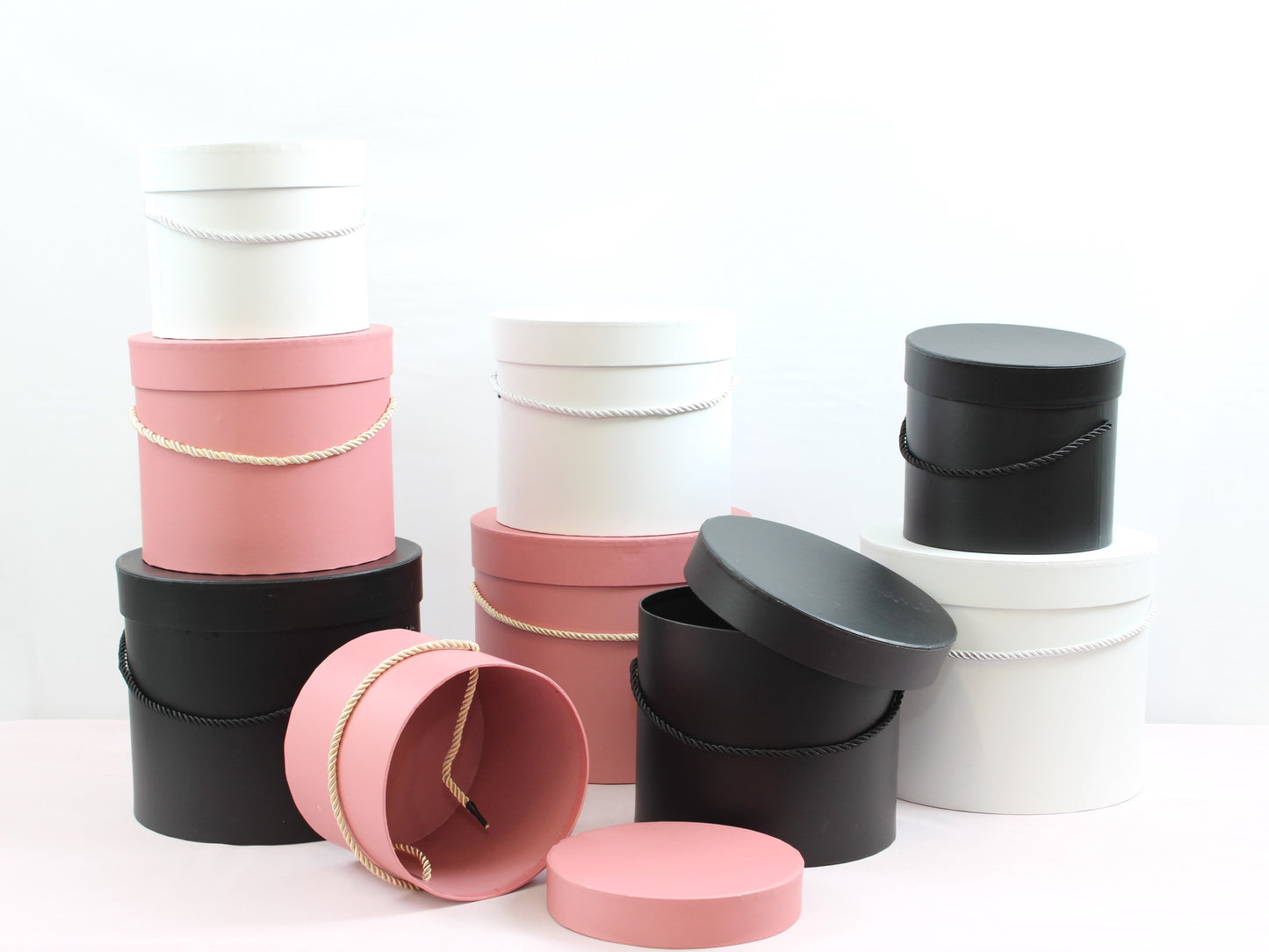 Basic Round Flower Hat Box with Lid