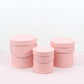 Pink Round Hat Box with Chocolate Strawberries – Stylish gift box and flower box.