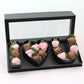 [SAMPLE] Fillable I Love you Rectangle Flower Gift Box with Clear Lid