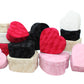 Chic Velvet Heart Flower Box with Lid