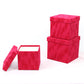 Velvet Cube Square Flower Hat Box with Lid