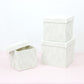 Velvet Cube Square Flower Hat Box with Lid