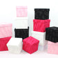 Velvet Cube Square Flower Hat Box with Lid