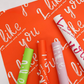 I like you Neon Colors Flower Wrapping Paper 