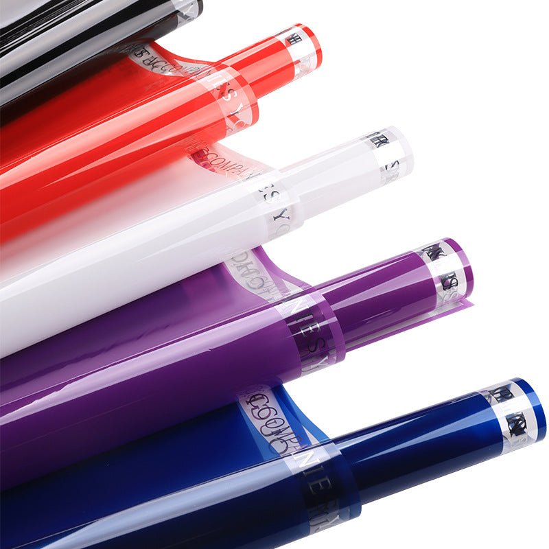 A Lifetime of Happiness Waterproof Plastic Flower Wrapping Paper - Elegant Supply