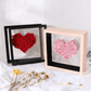 Acrylic Floating Heart Frame Flower Gift Box For Preserved Rose Flowers - Elegant Supply