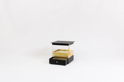 Acrylic Graduation Cube Flower Gift Box with drawer - Elegant Supply