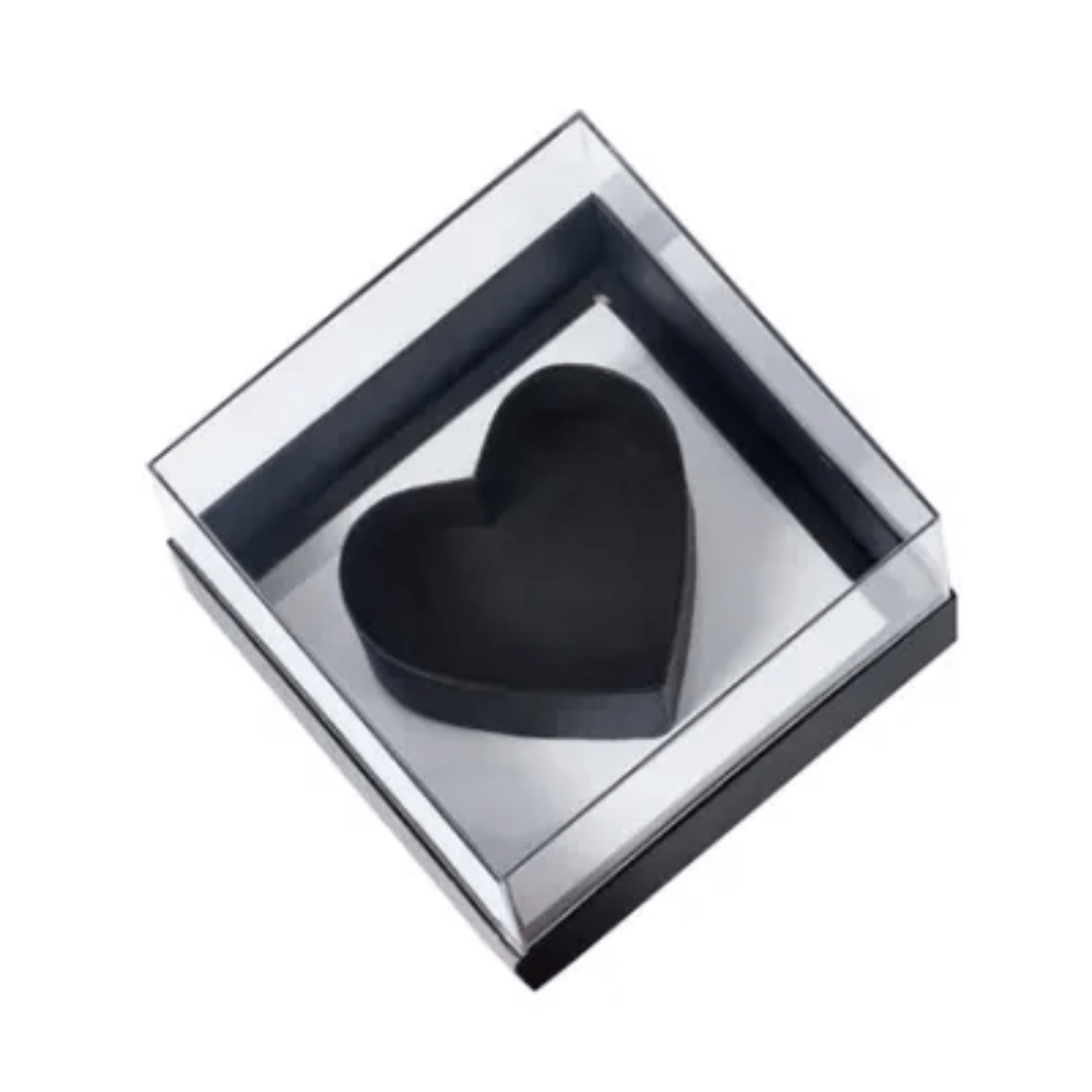 Acrylic Heart Frame Flower Gift Box For Preserved Rose Flowers - Elegant Supply