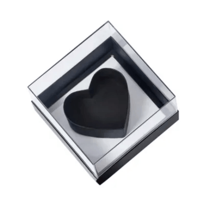 Acrylic Heart Frame Flower Gift Box For Preserved Rose Flowers - Elegant Supply