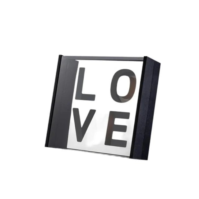 Acrylic LOVE Letter Mirror flower box with foam and liner - Elegant Supply