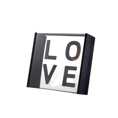 Acrylic LOVE Letter Mirror flower box with foam and liner - Elegant Supply