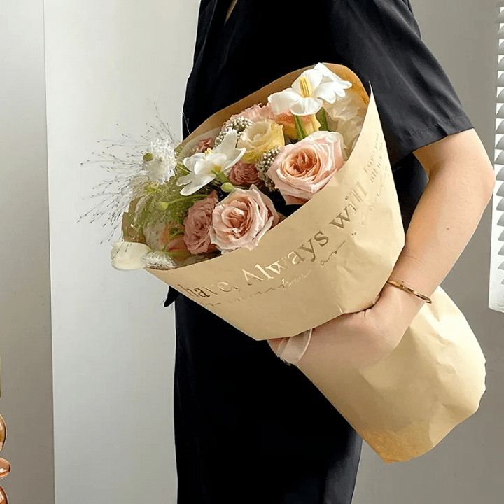 Always Have and Always Will waterproof Flower Wrapping Paper (15 sheets/bag) - Elegant Supply