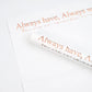 Always Have and Always Will waterproof Flower Wrapping Paper (15 sheets/bag) - Elegant Supply