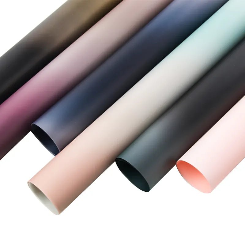 Aurora Gradiant Flower Wrapping Paper (20pcs/bag) - Elegant Supply