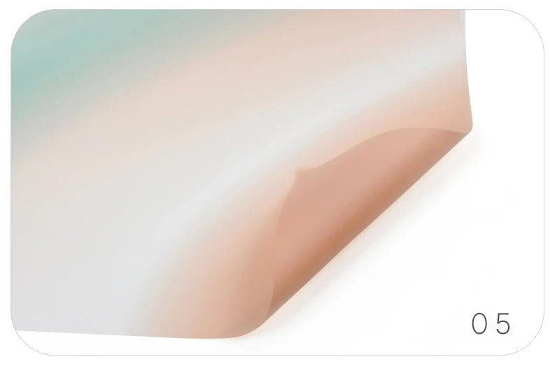 Aurora Gradiant Flower Wrapping Paper (20pcs/bag) - Elegant Supply