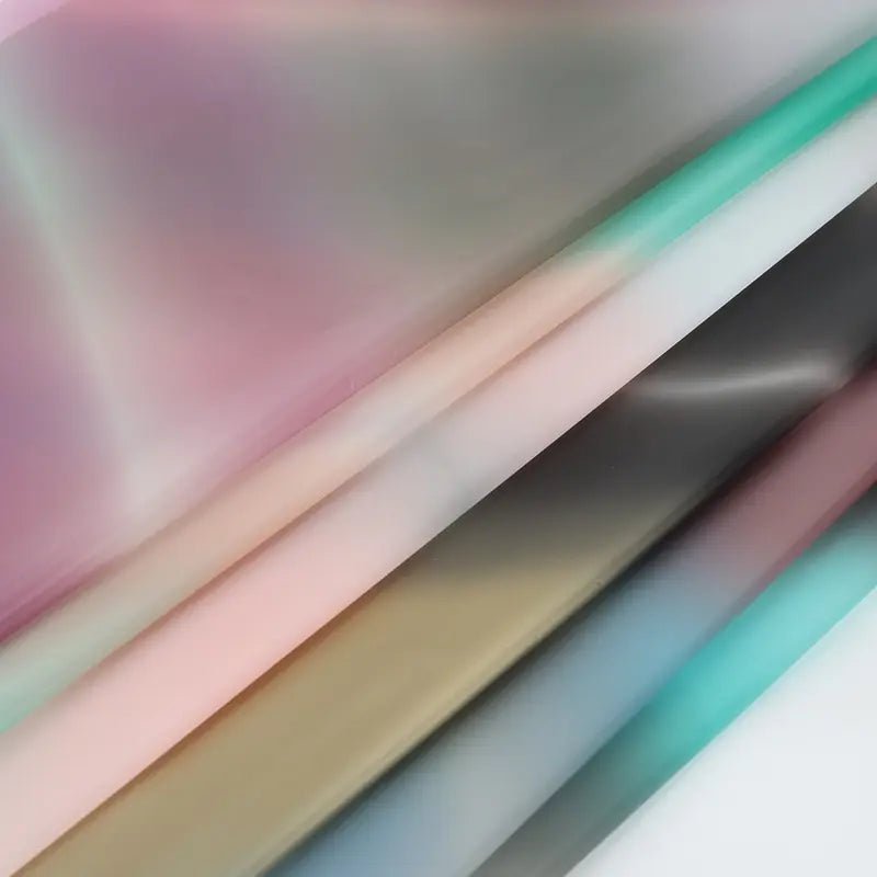 Aurora Gradiant Flower Wrapping Paper (20pcs/bag) - Elegant Supply